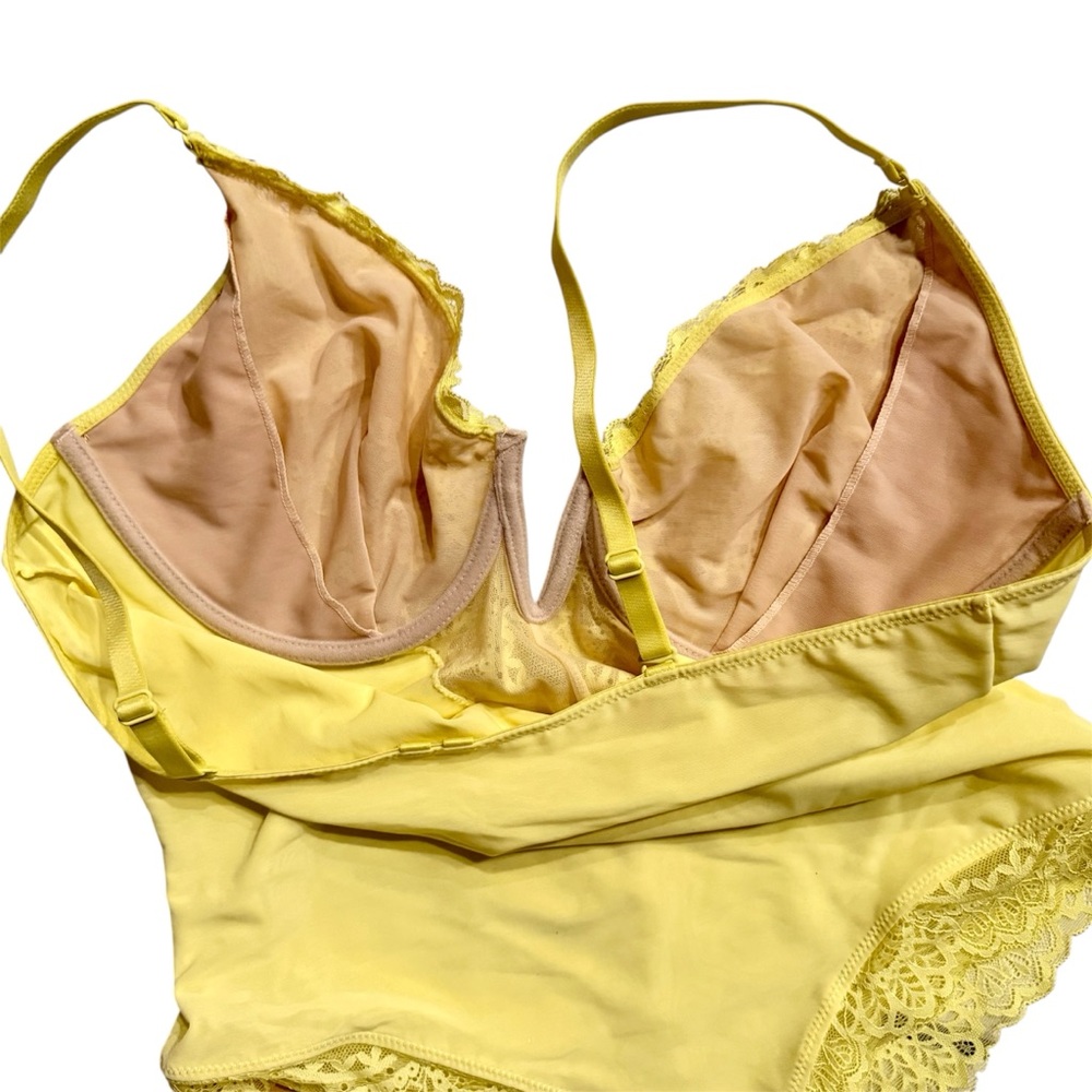Popilush Yellow Bodysuit Shapewear XL NWT - Picture 4 of 13
